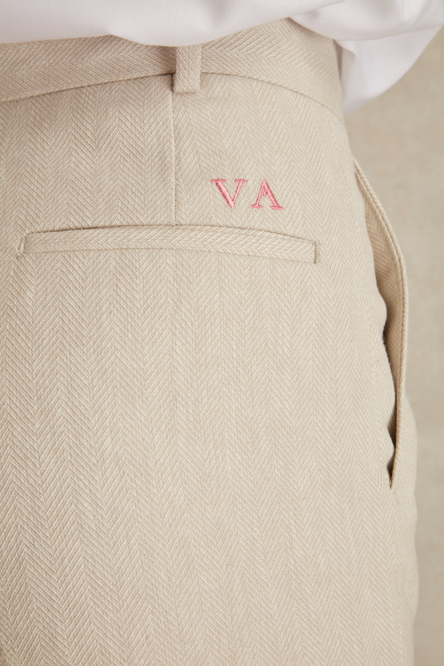 Pantalon à Motifs Chevrons