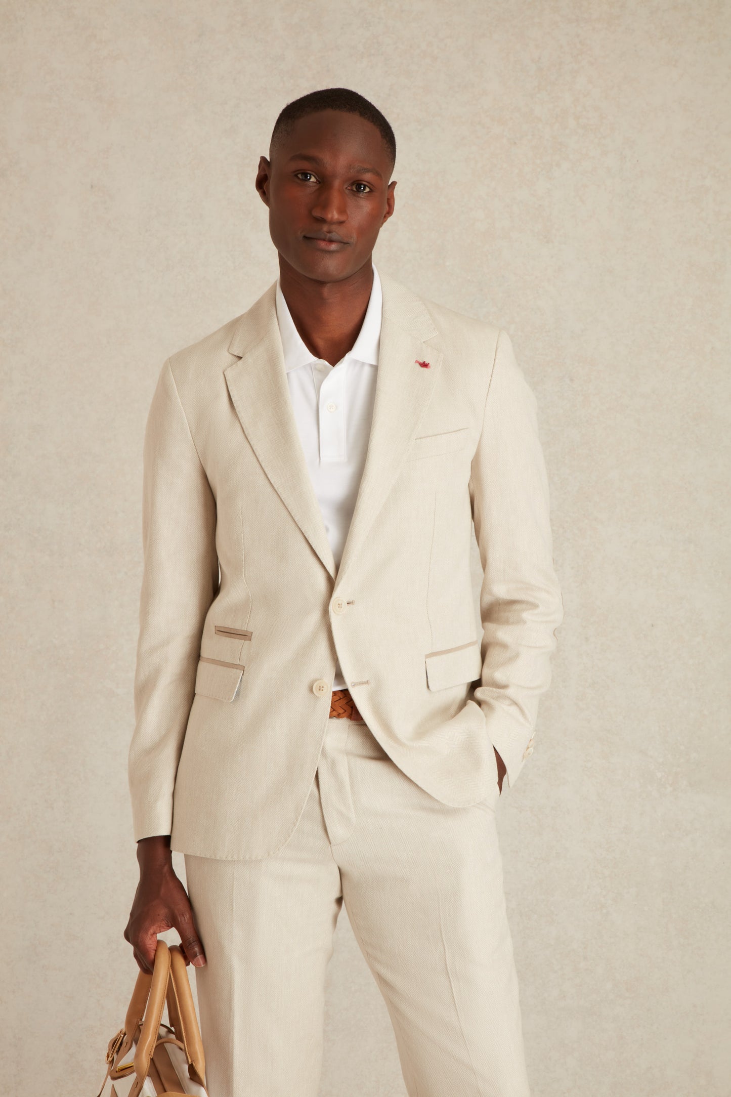 Blazer à Motif Chevron