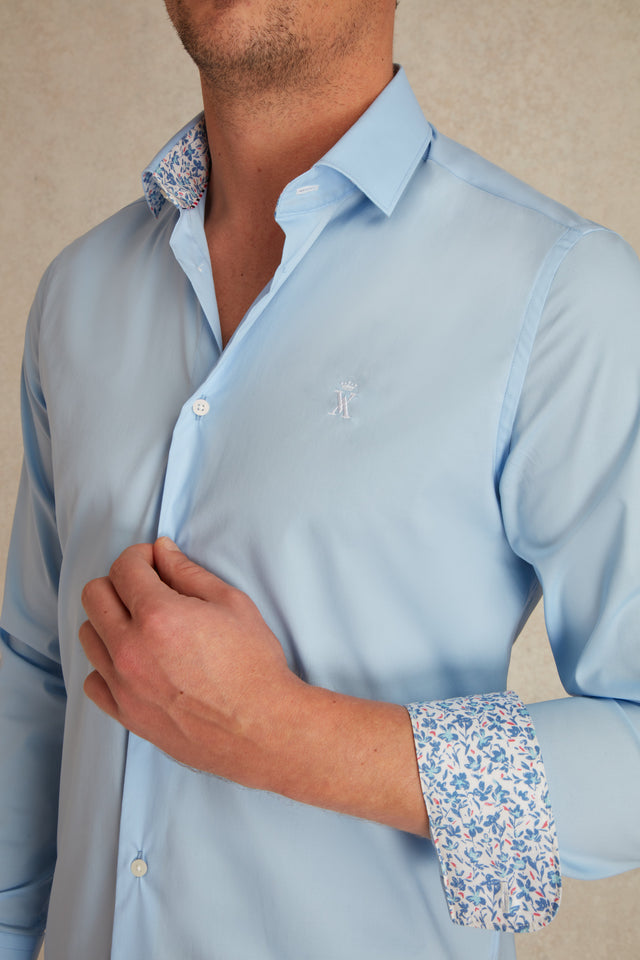 Chemise Slim en Popeline Stretch - Image principale