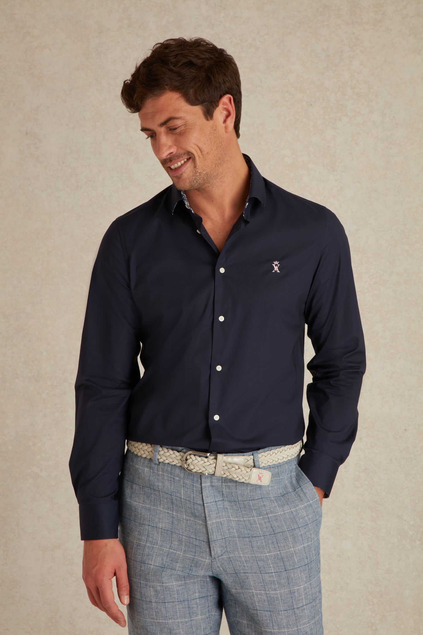 Chemise Slim en Popeline Stretch