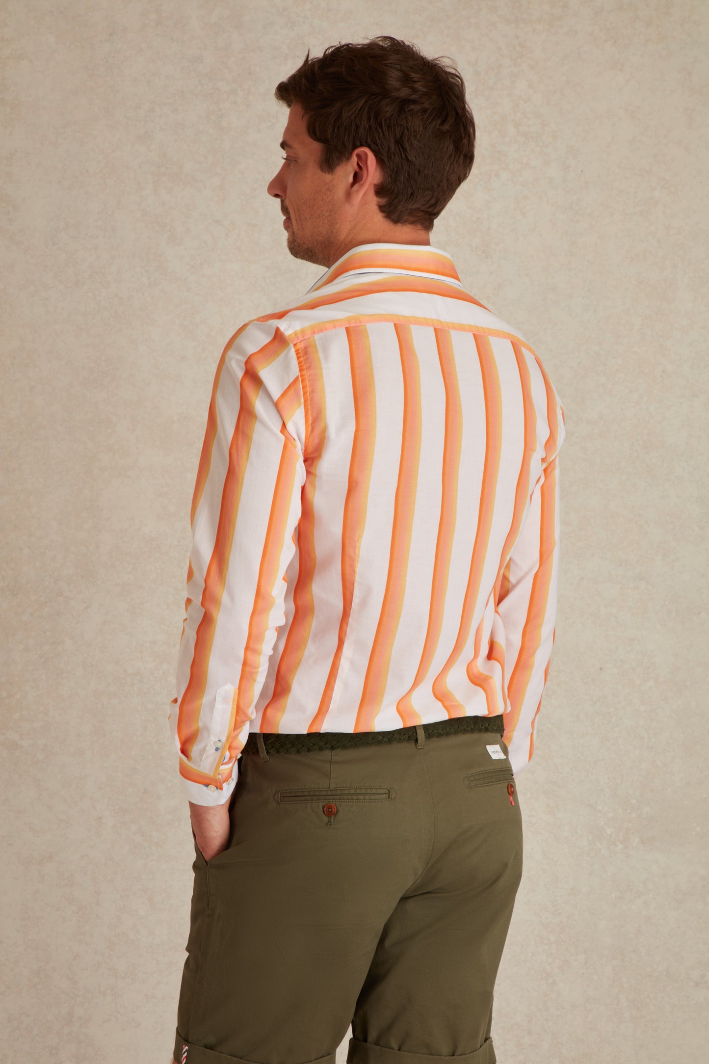 Chemise Slim à Rayures Dégradées