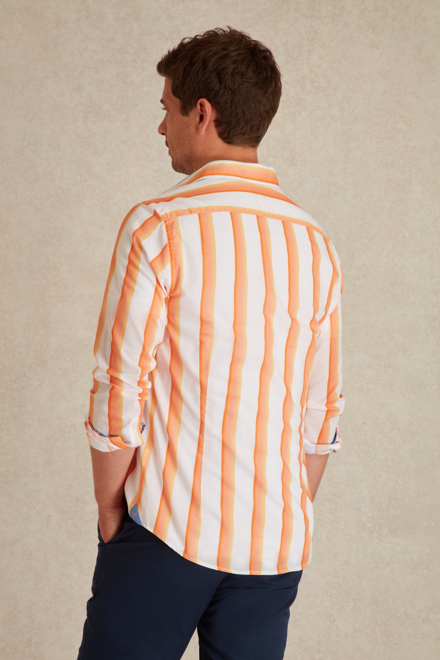 Chemise Slim à Rayures Dégradées