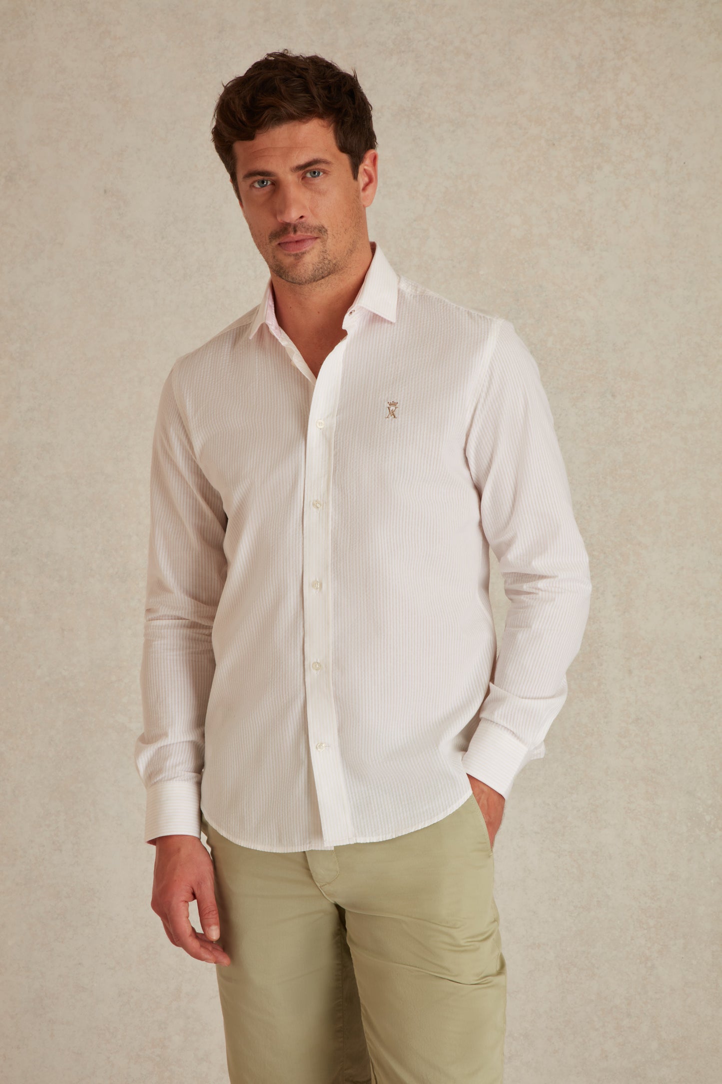 Chemise Regular Texturée