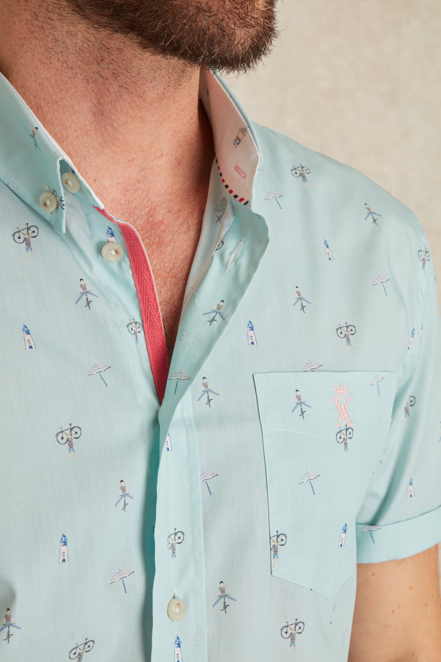 Chemise Manches Courtes à Imprimé