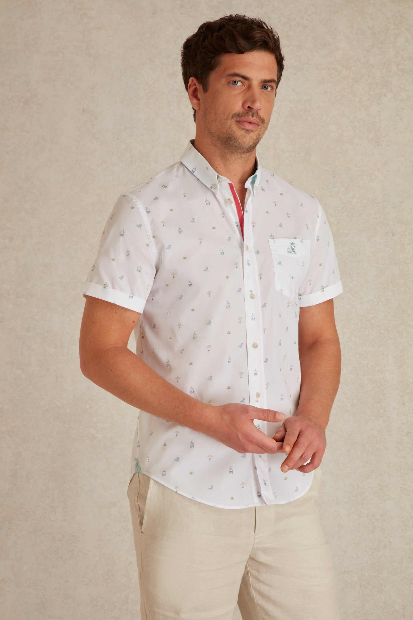 Chemise Manches Courtes à Imprimé