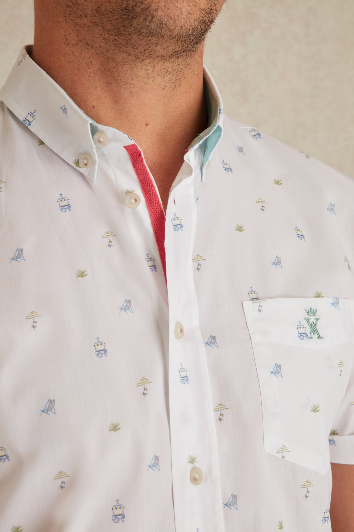 Chemise Manches Courtes à Imprimé