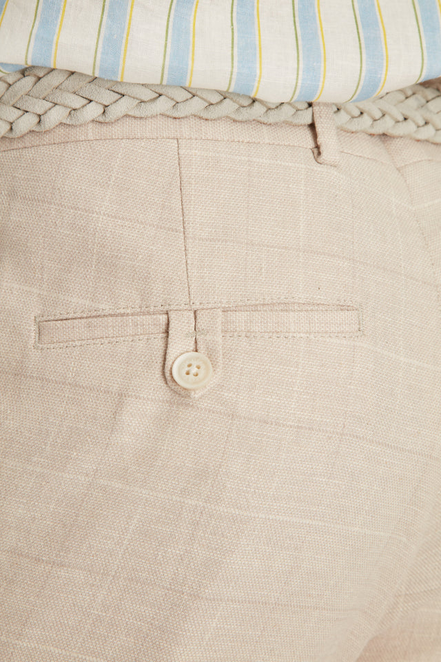 Pantalon en Lin à Carreaux - Image principale