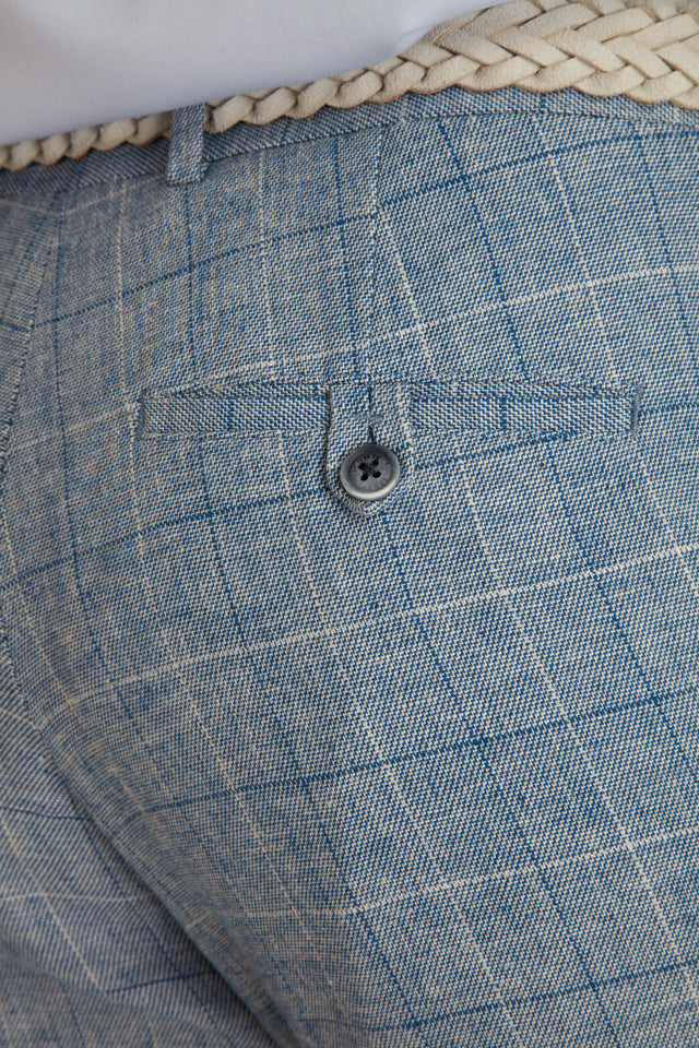 Pantalon en Lin à Carreaux - Image principale