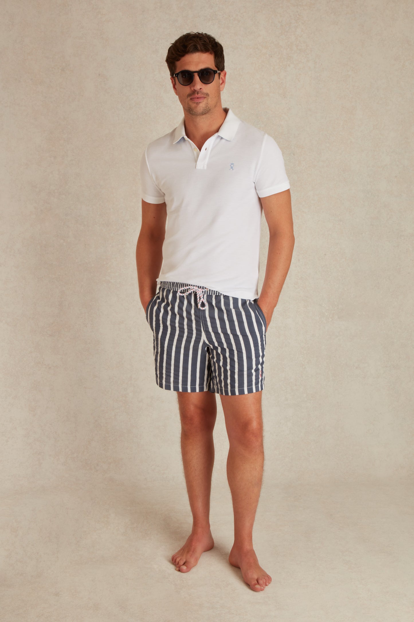 Short de Bain à Rayures