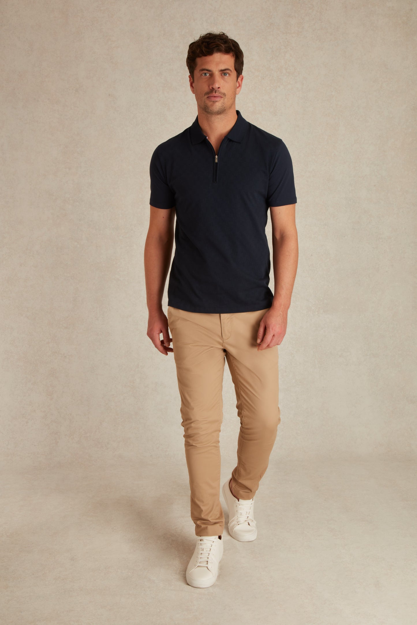 Polo à Manches Courtes Texturé