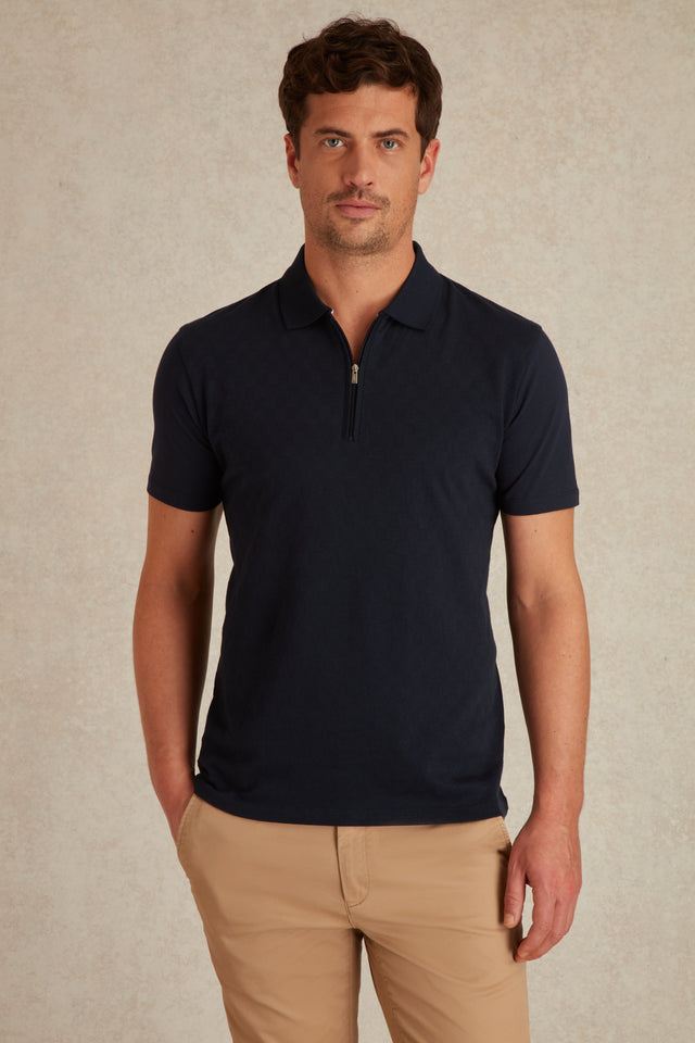 Polo à Manches Courtes Texturé - Image principale