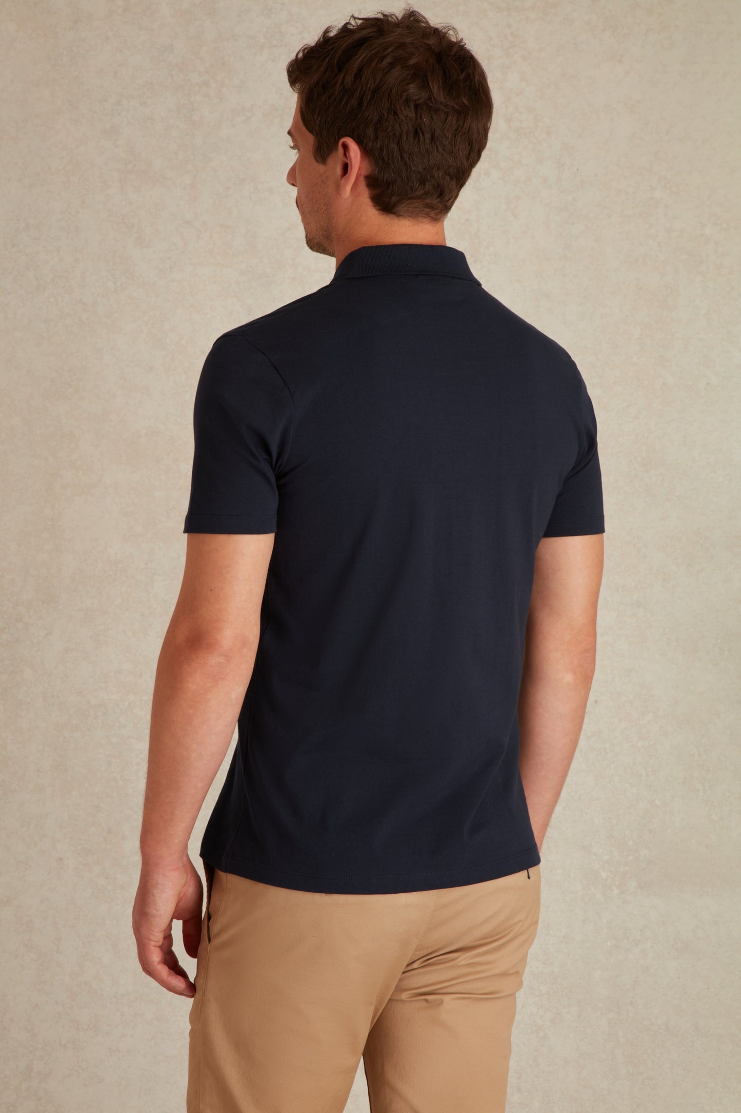Polo à Manches Courtes Texturé