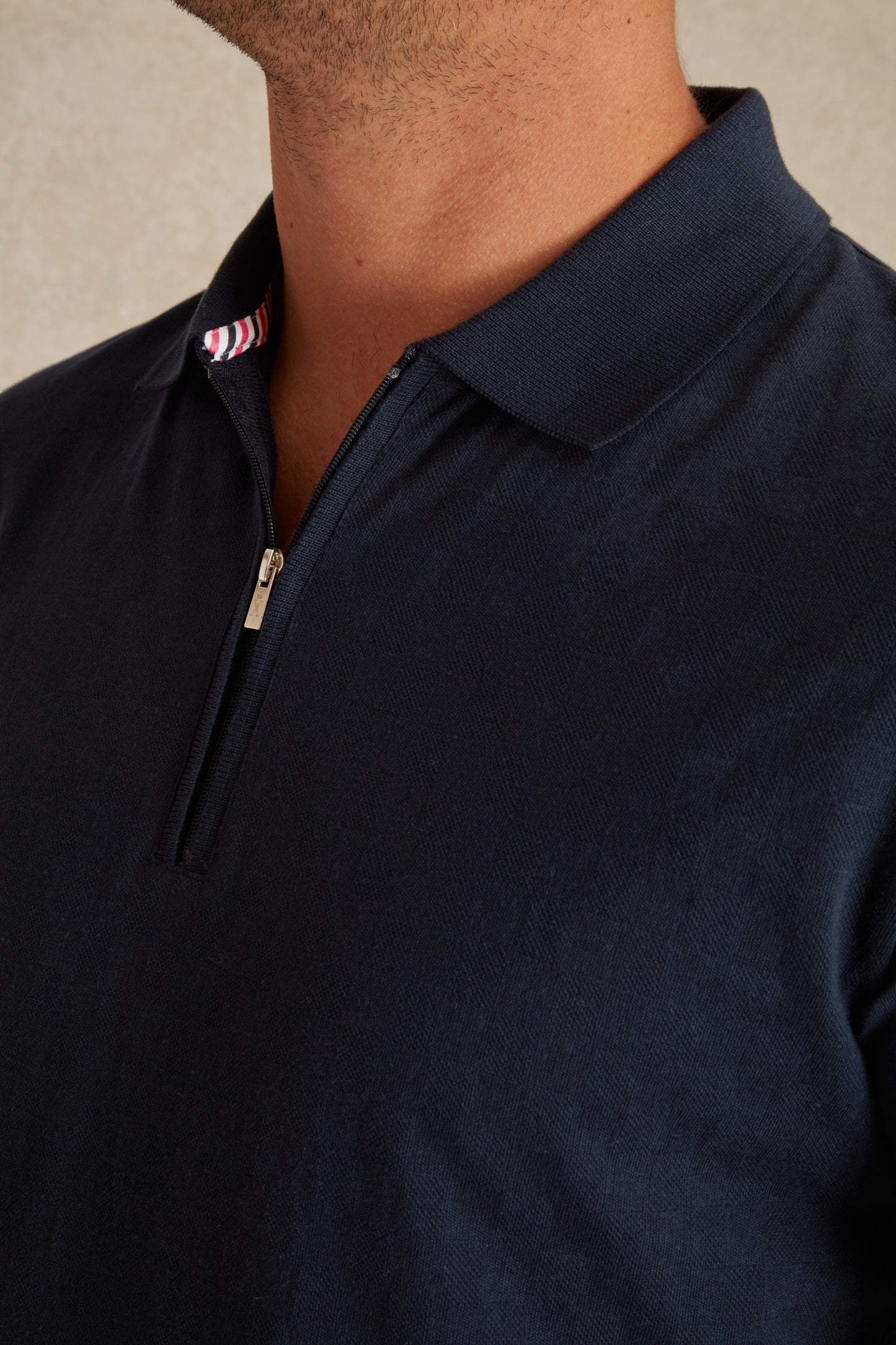 Polo à Manches Courtes Texturé