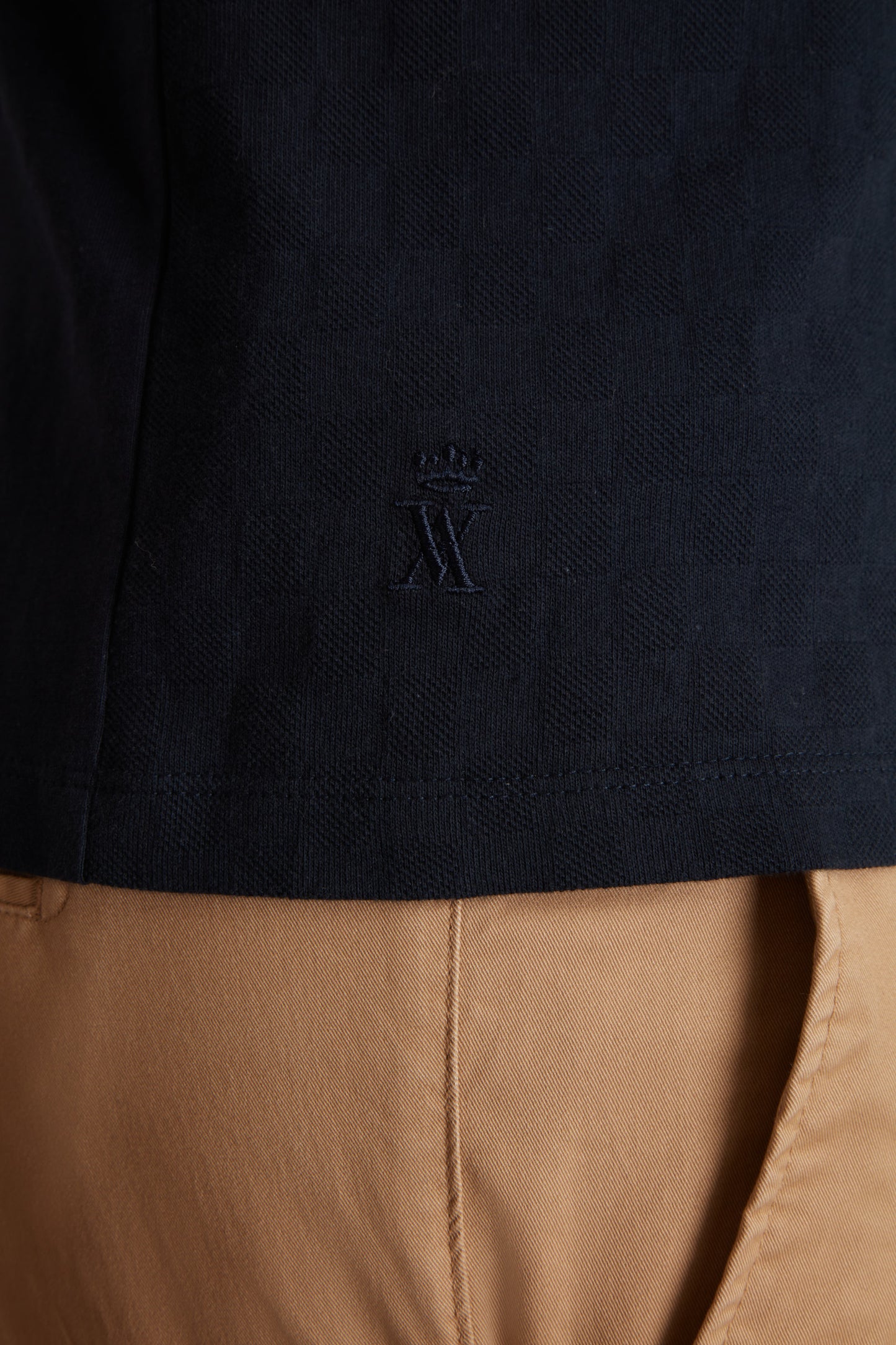 Polo à Manches Courtes Texturé