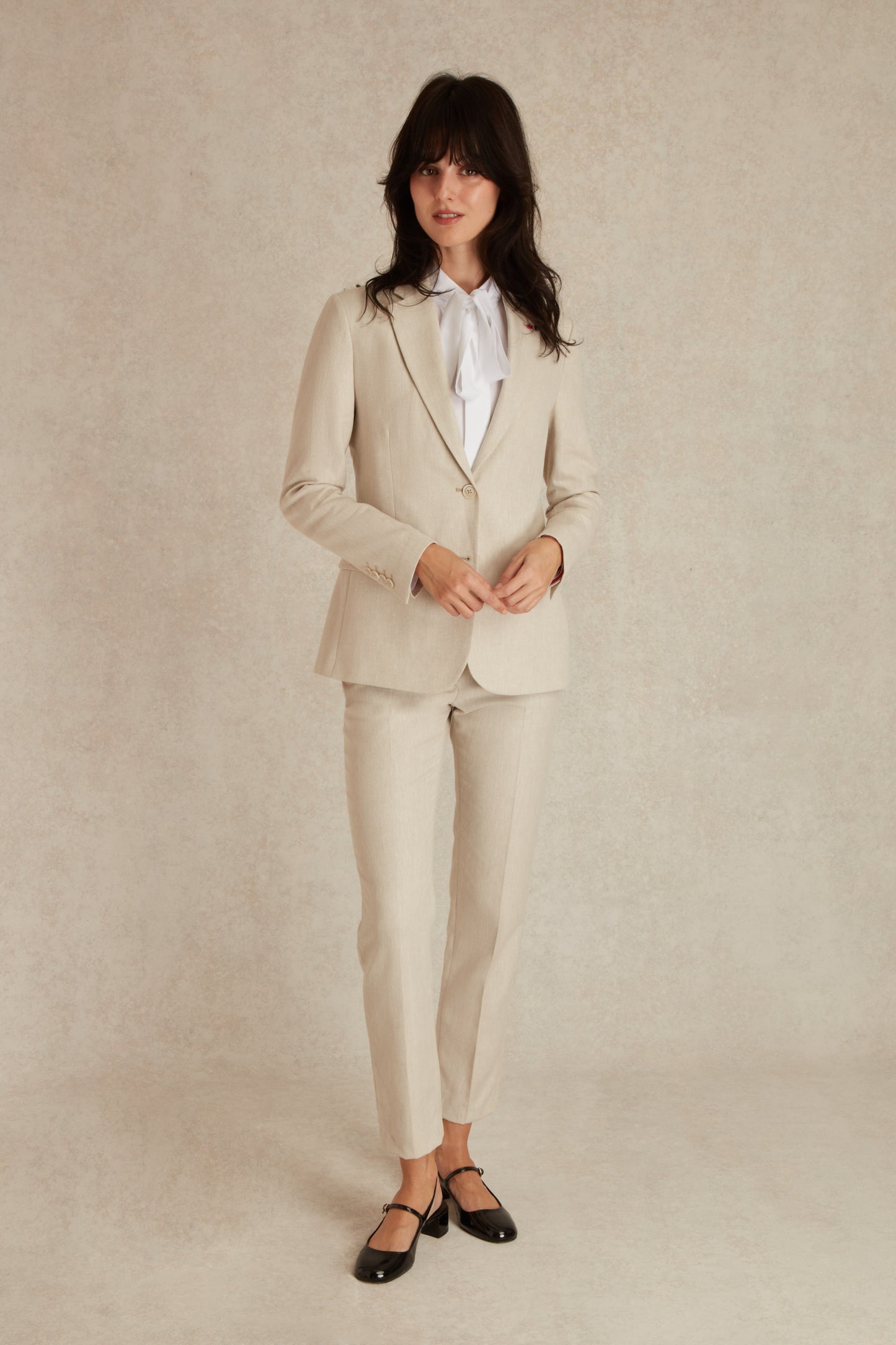 Blazer à Motif Chevron