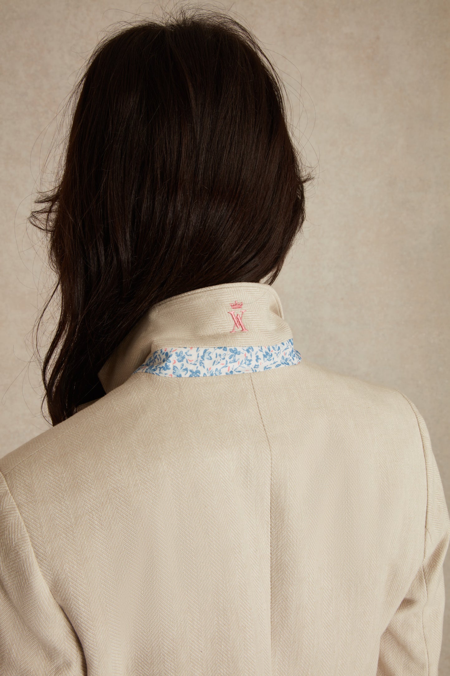 Blazer à Motif Chevron