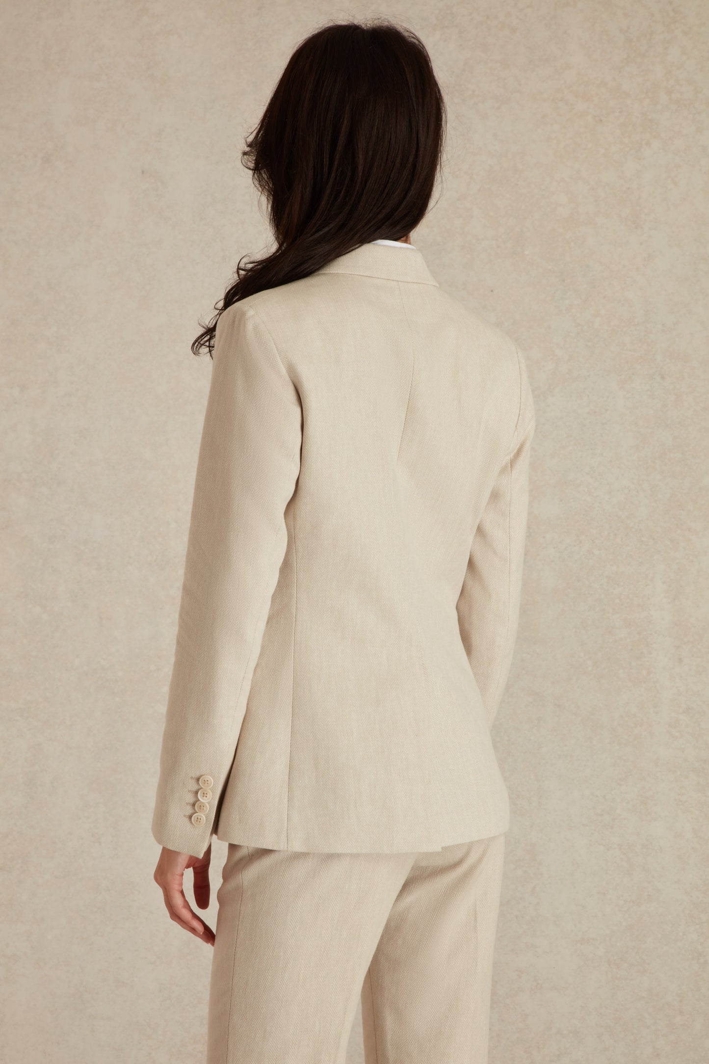 Blazer à Motif Chevron