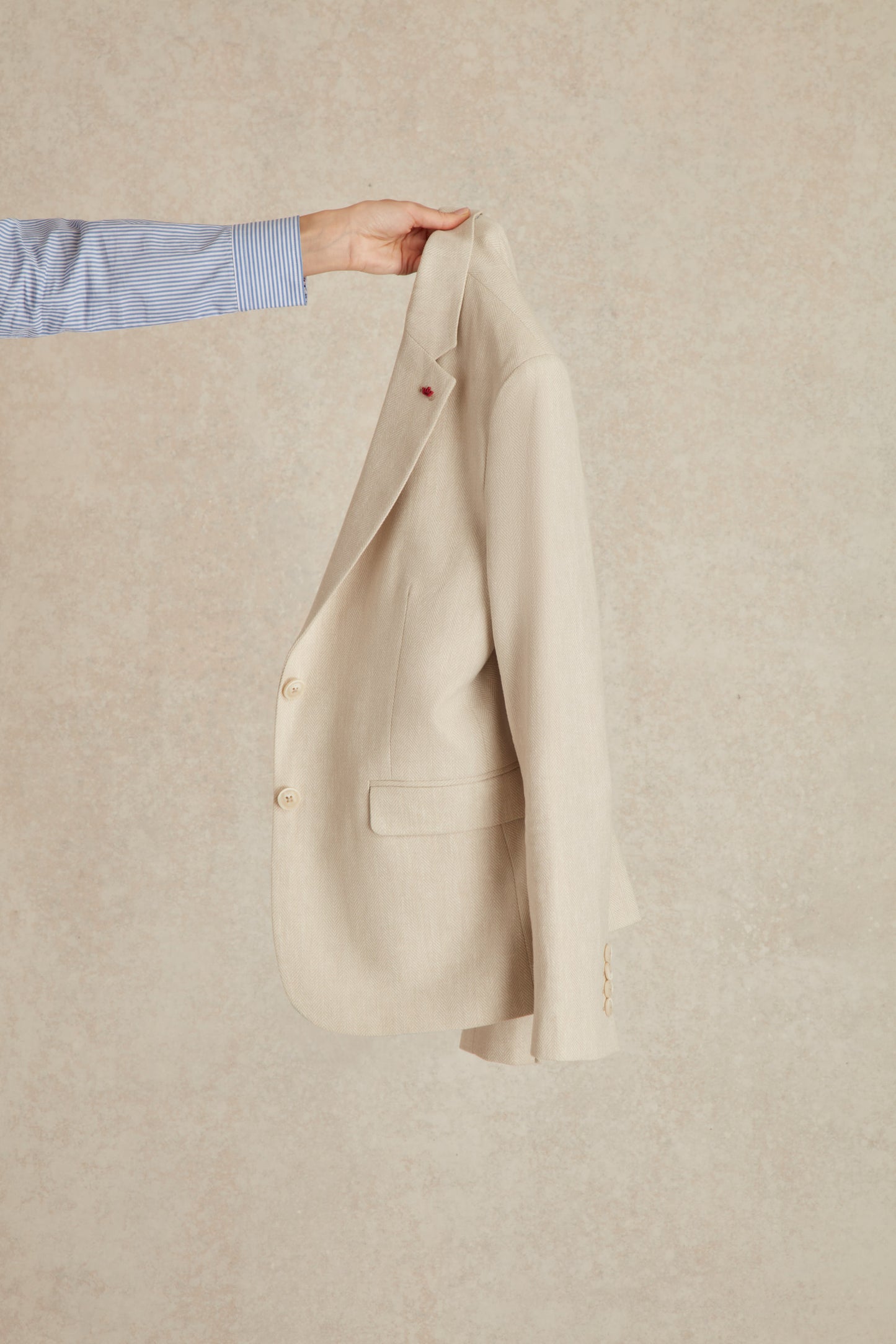 Blazer à Motif Chevron