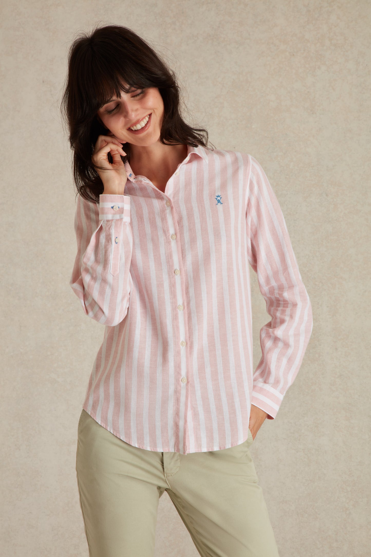 Chemise Regular à Larges Rayures