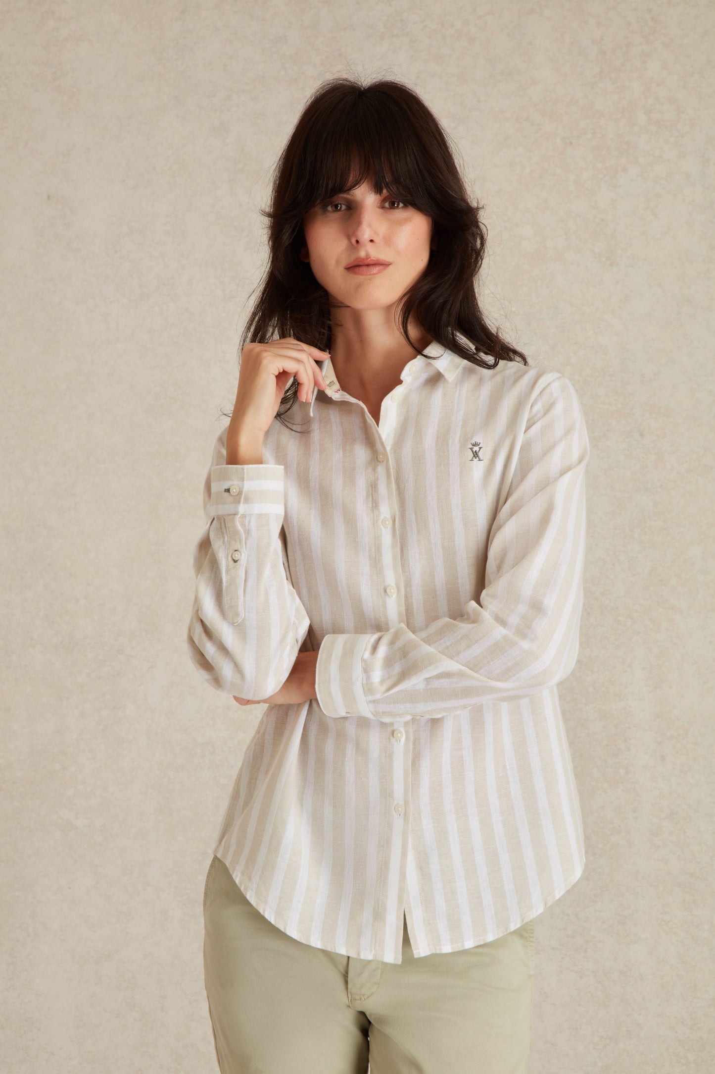 Chemise Regular à Larges Rayures