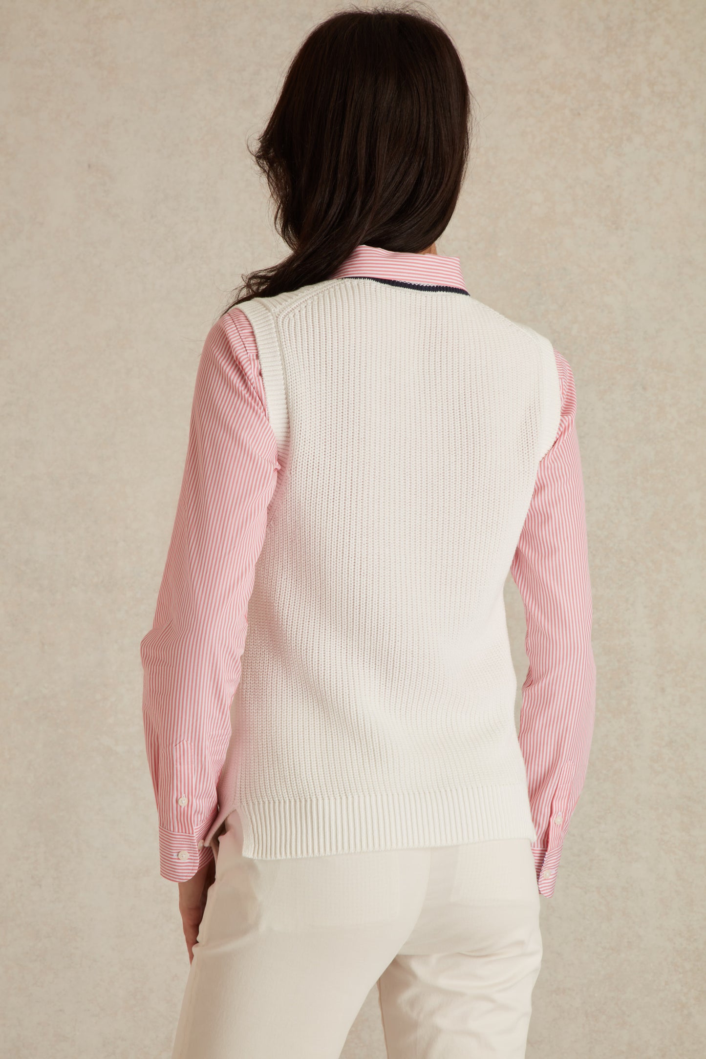 Pull Col Rond Sans Manche