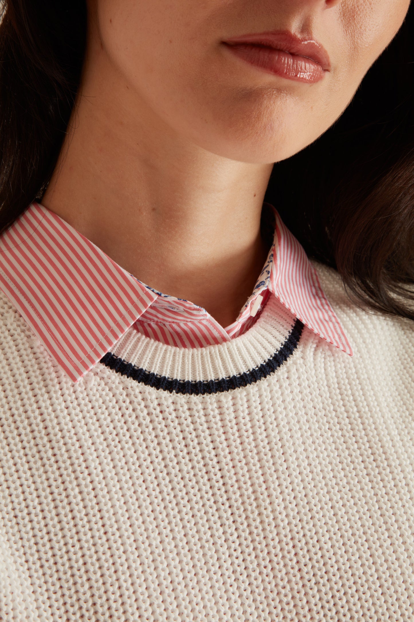 Pull Col Rond Sans Manche