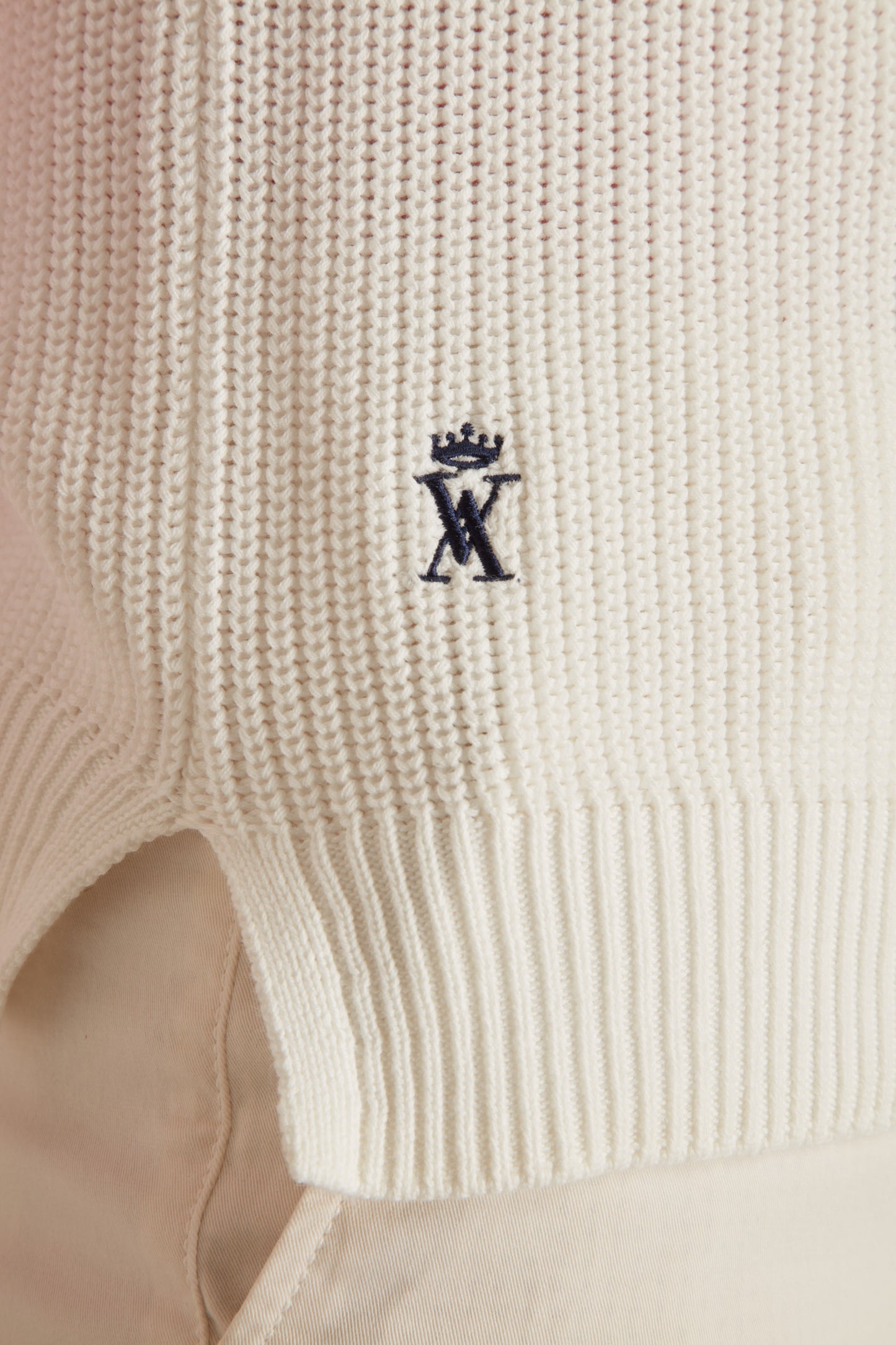 Pull Col Rond Sans Manche