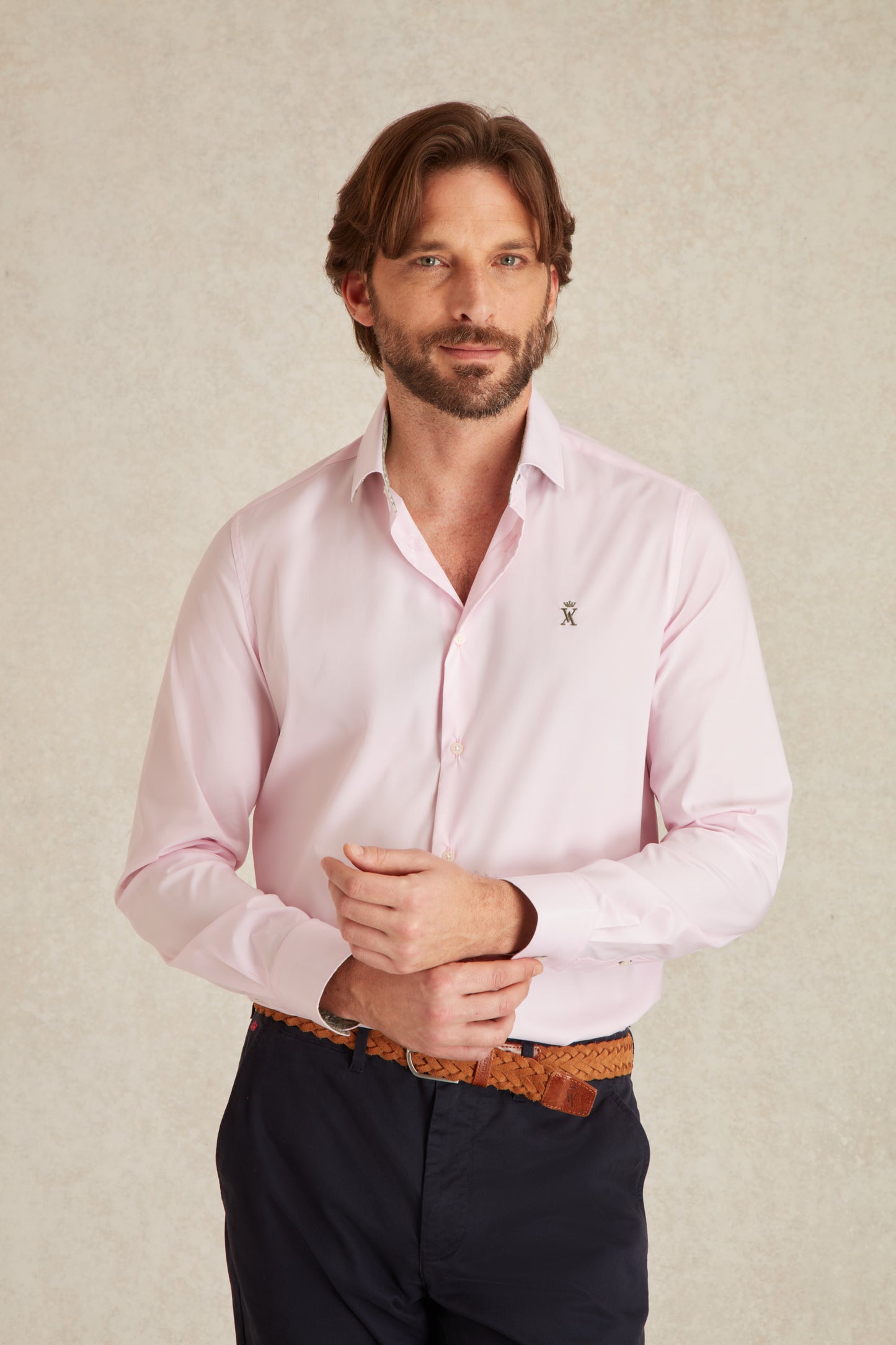 Chemise Slim en Popeline Stretch