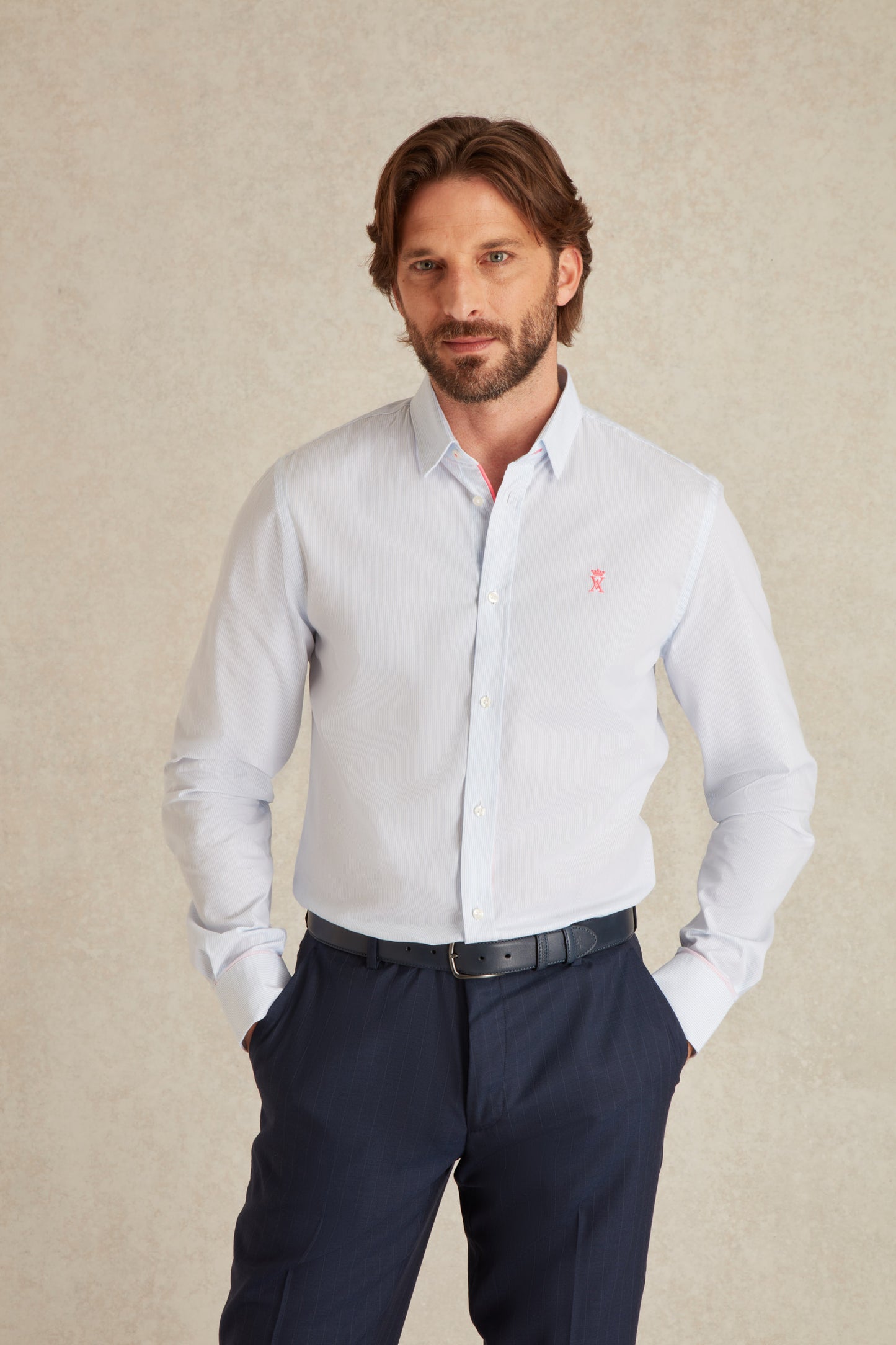 Chemise Slim à Rayures Fines