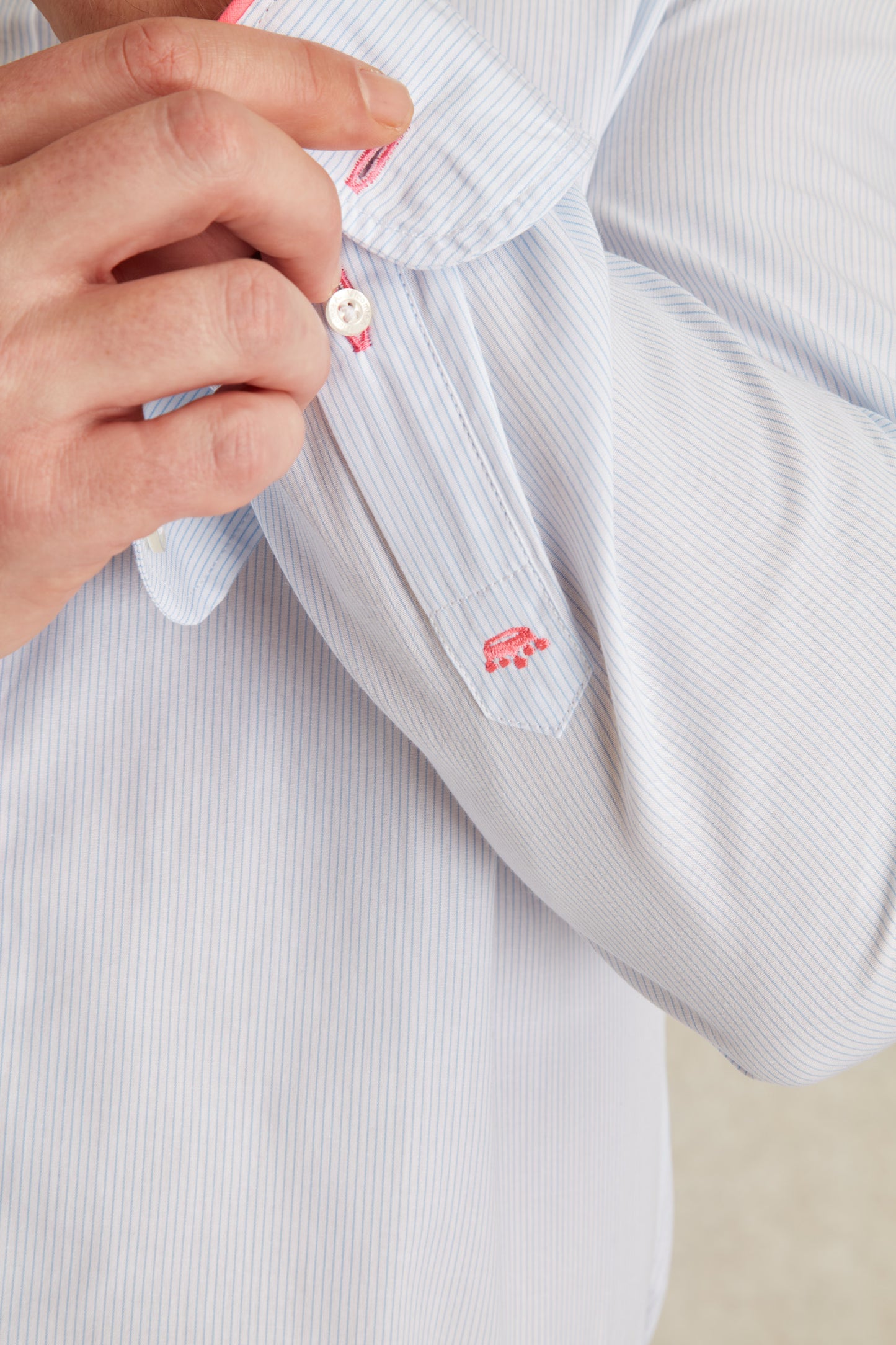 Chemise Slim à Rayures Fines