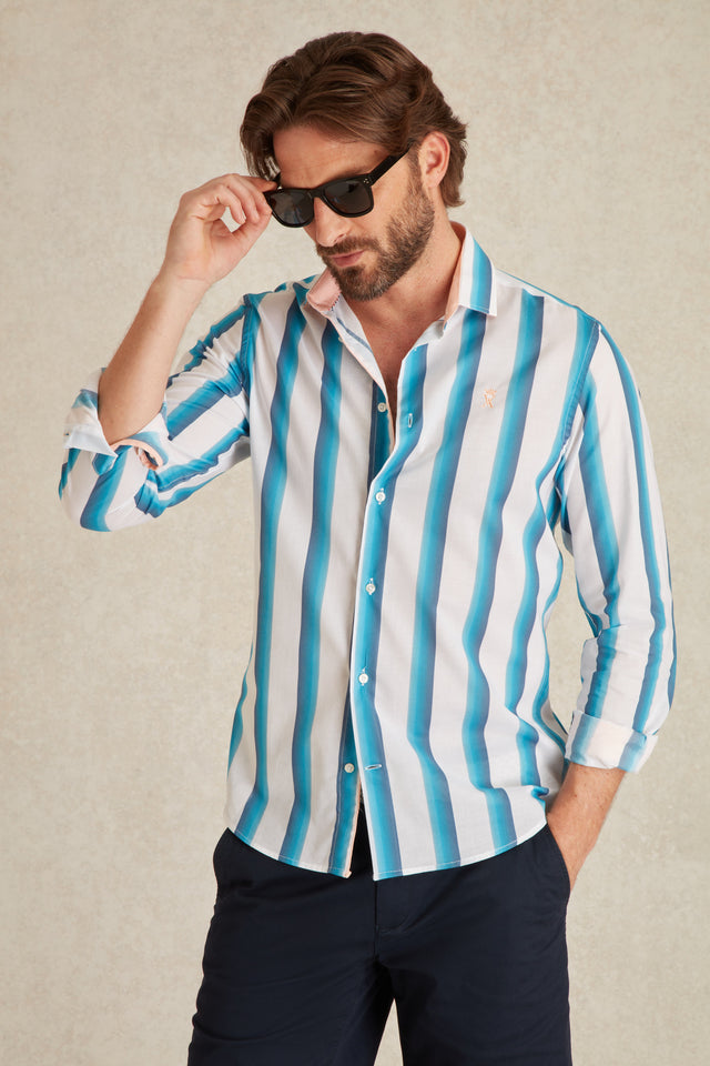 Chemise Slim à Rayures Dégradées - Image principale