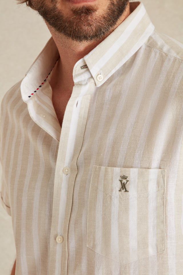 Chemise Manches Courtes à Rayures - Image principale