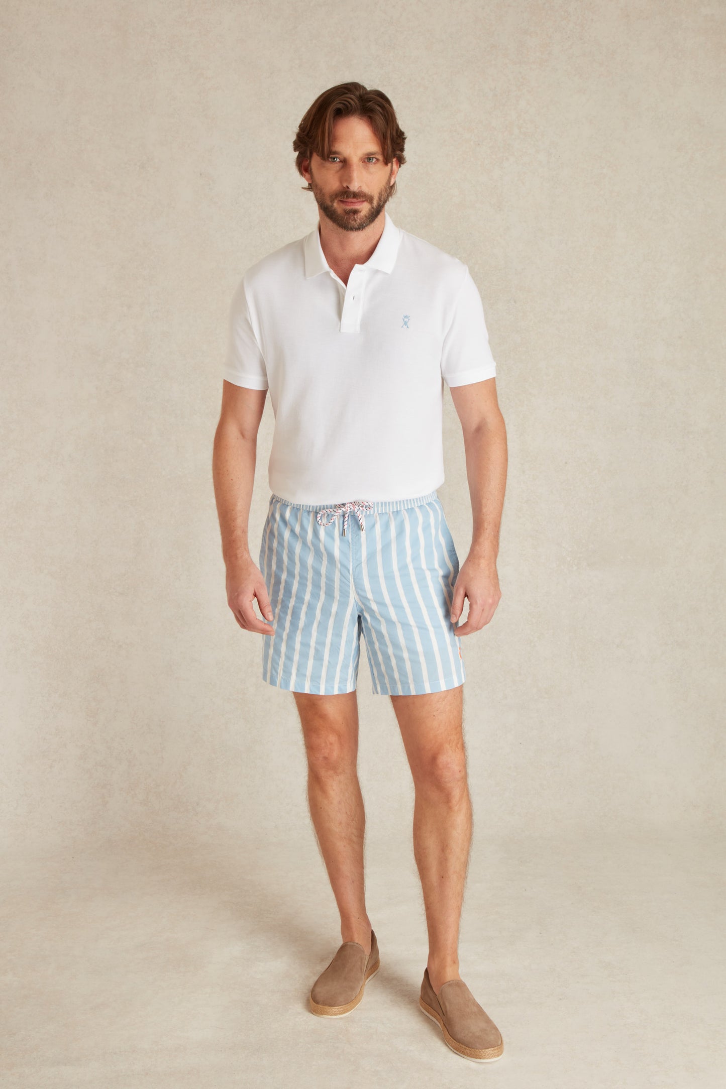 Short de Bain à Rayures