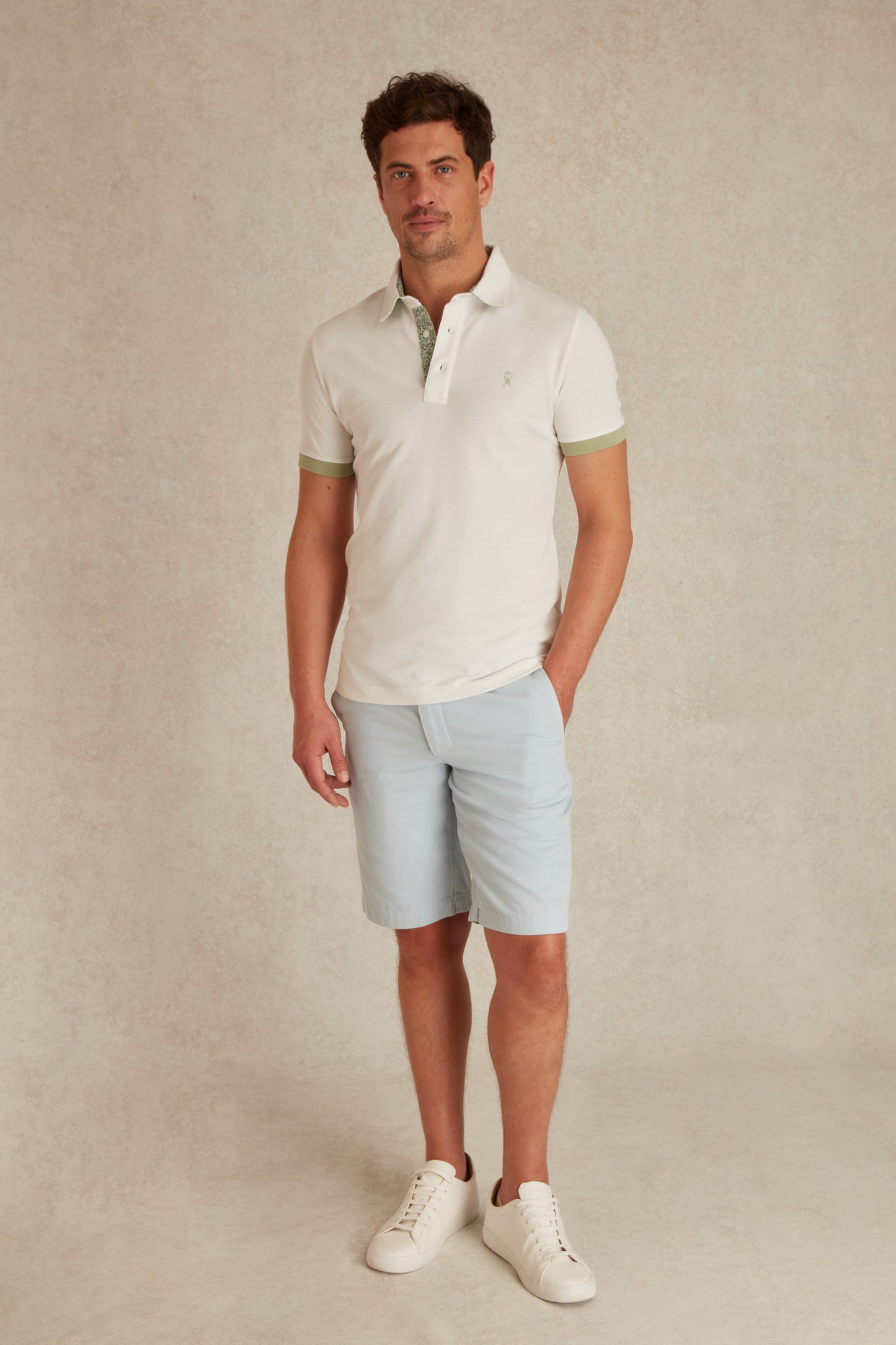 Polo à Détails Imprimé