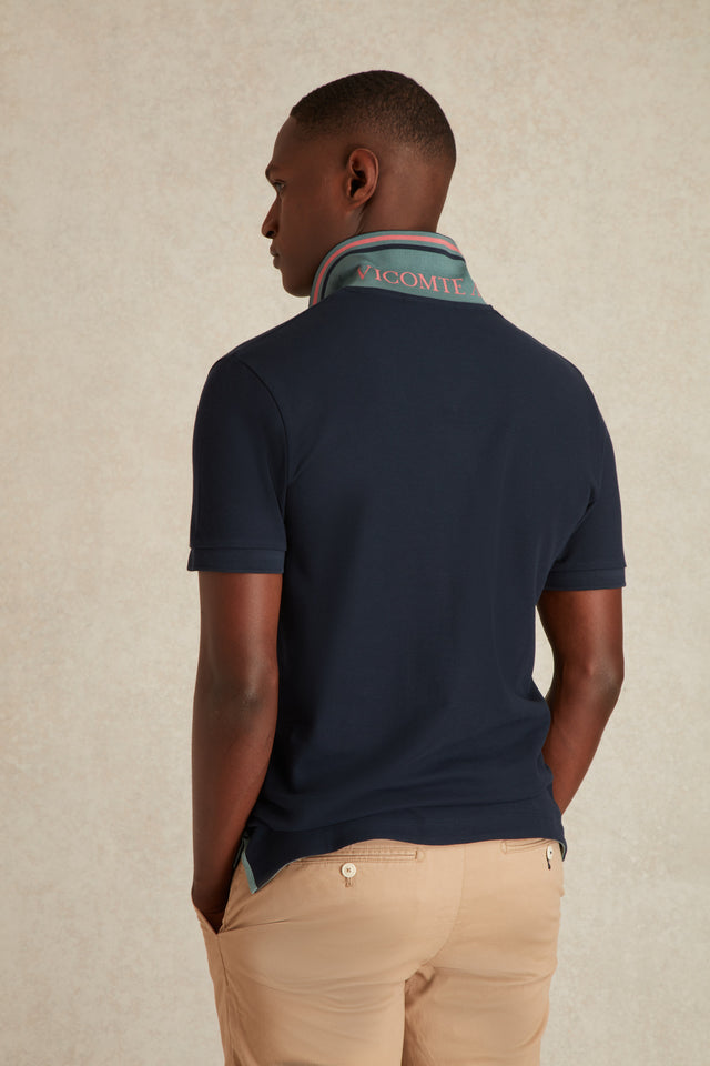 Polo à Détails Bicolore - Image principale