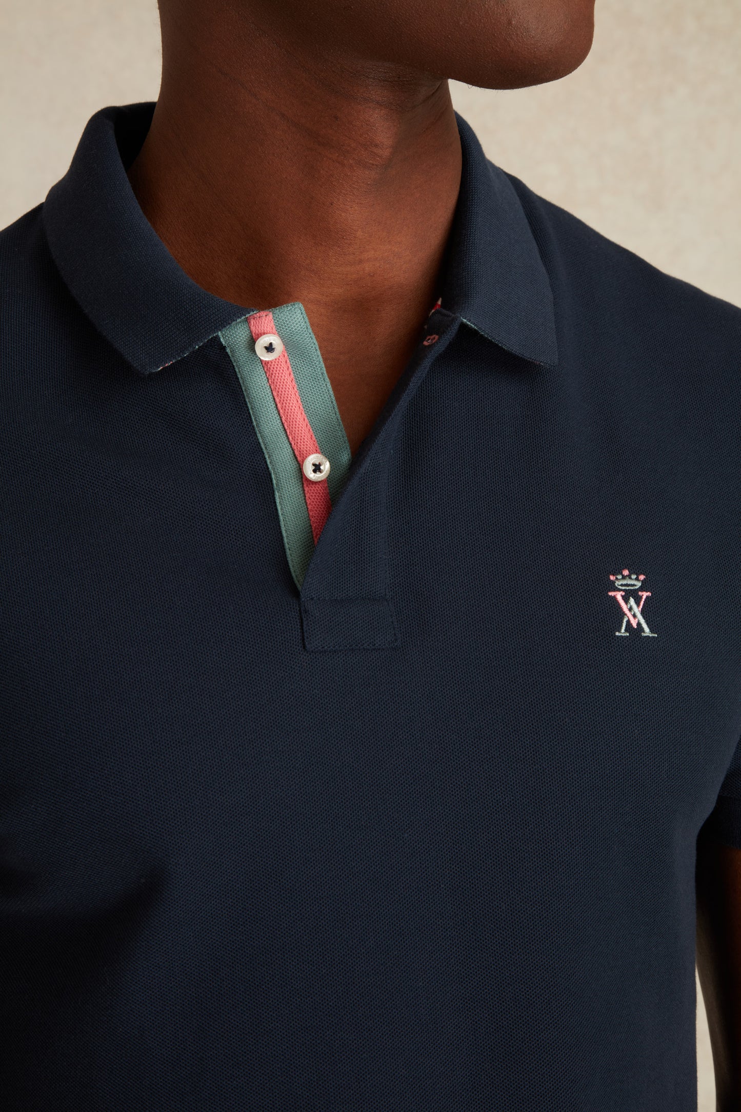 Polo à Détails Bicolore