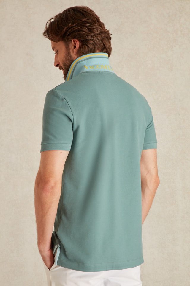 Polo à Détails Bicolore - Image principale