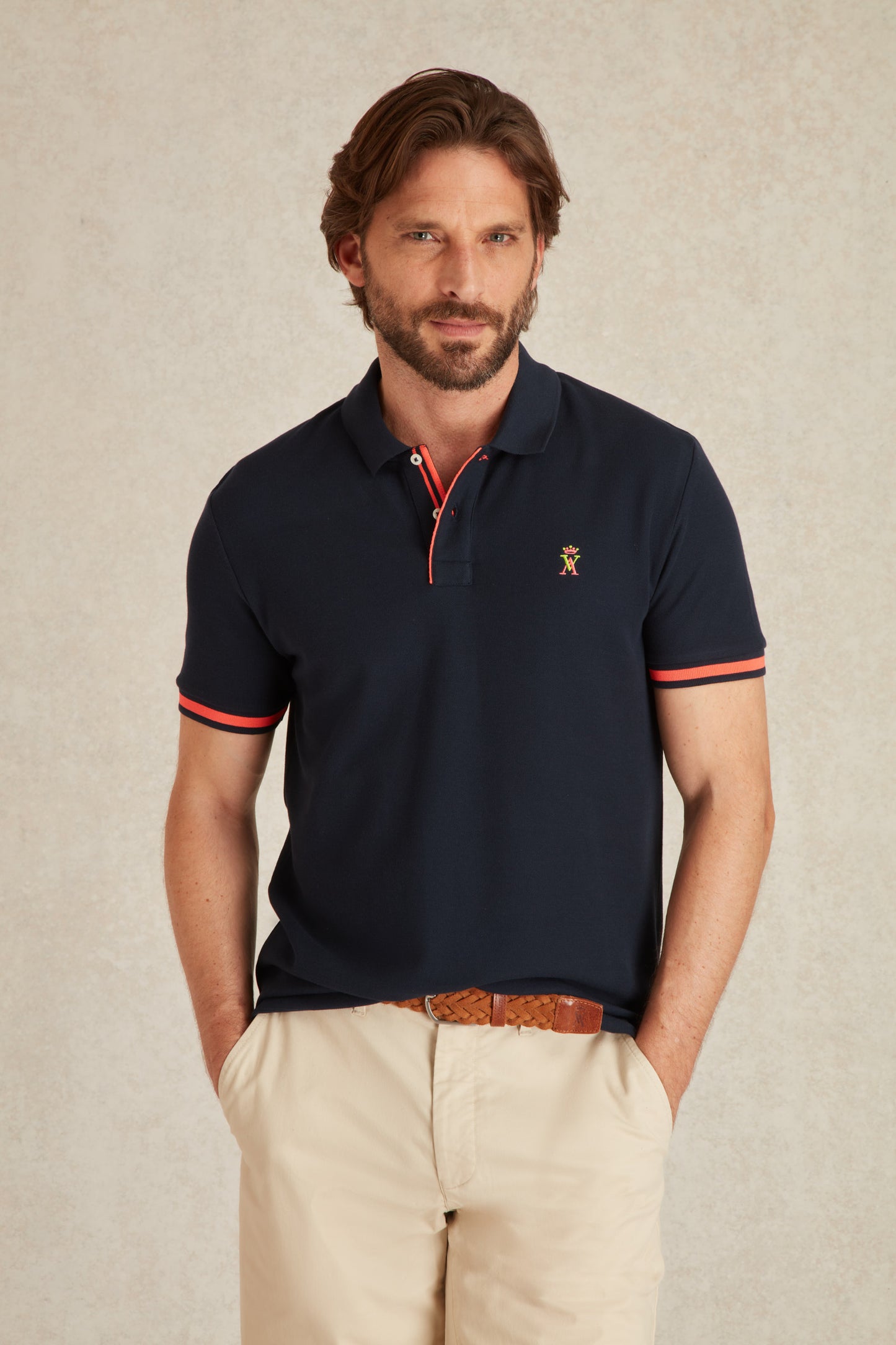 Polo à Détails Fluo