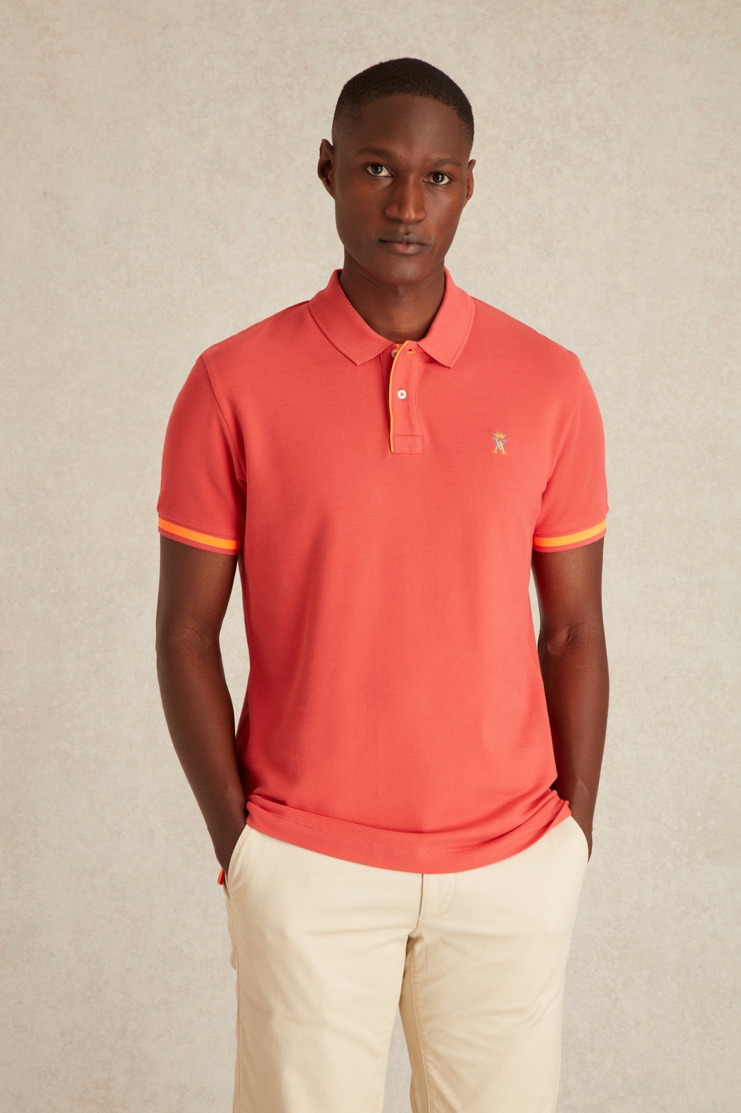 Polo à Détails Fluo