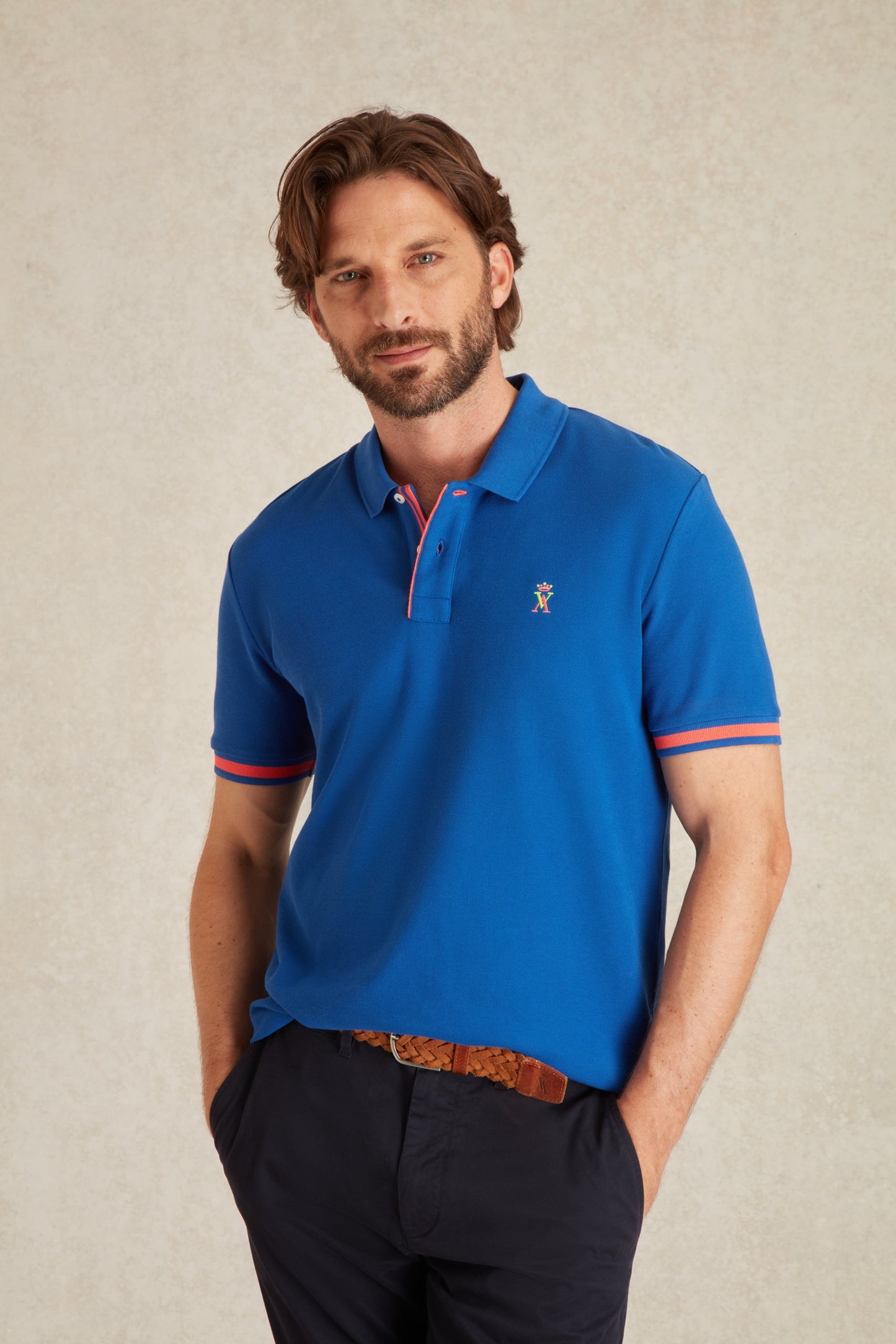 Polo à Détails Fluo