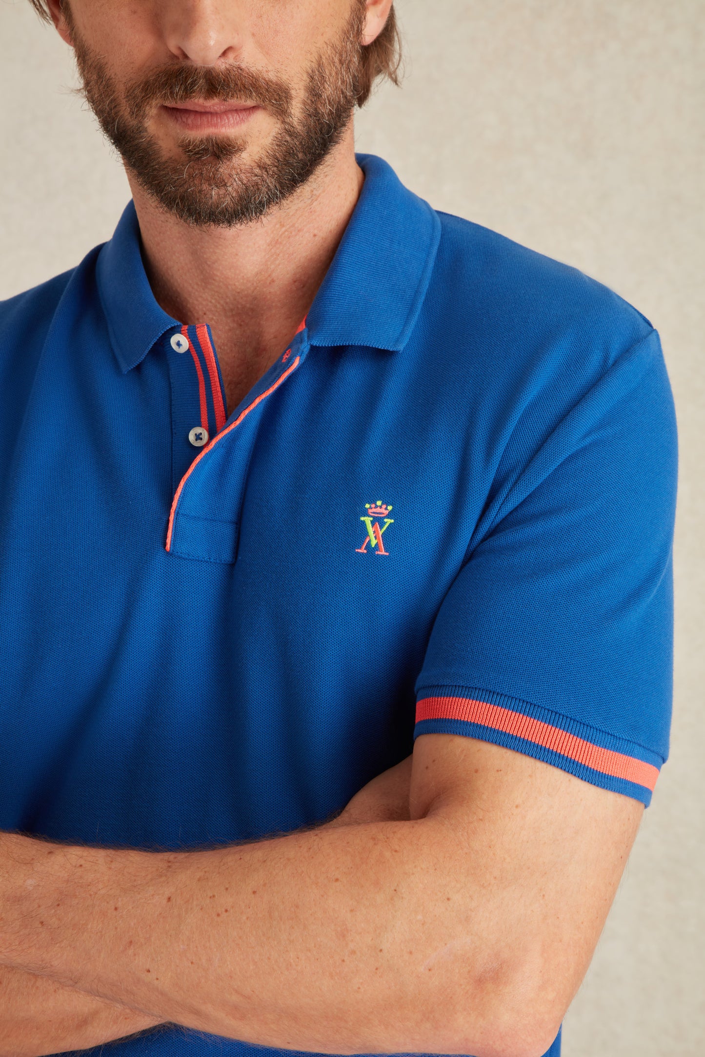 Polo à Détails Fluo