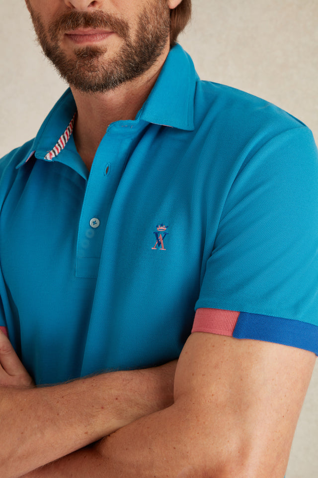 Polo à Détails Tricolore - Image principale
