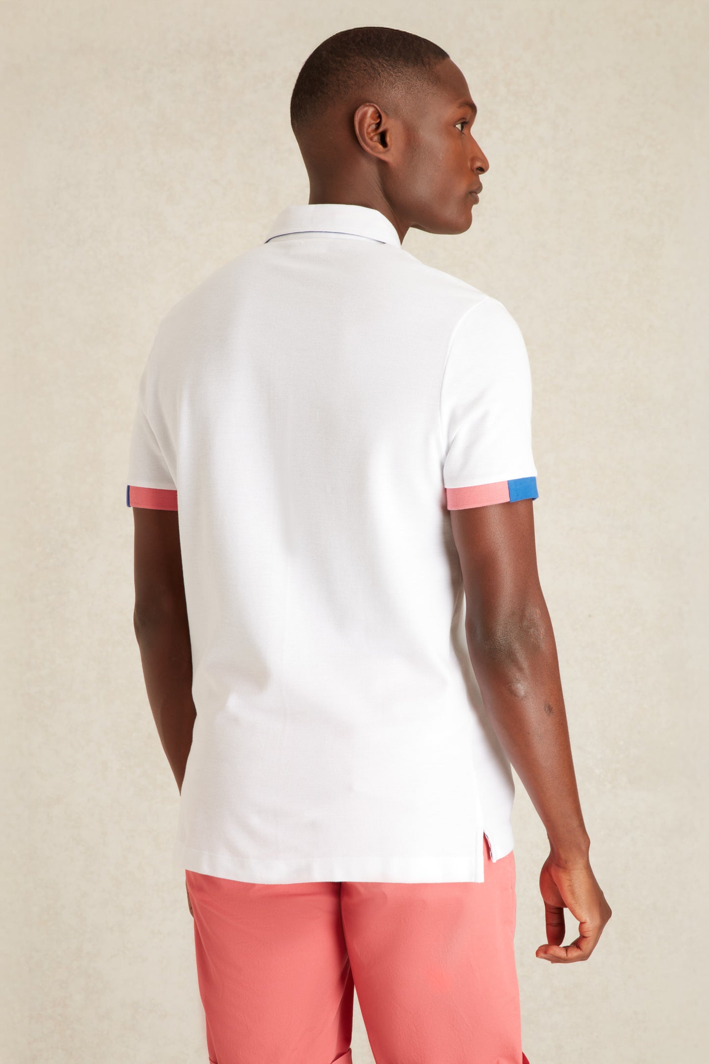 Polo à Détails Tricolore