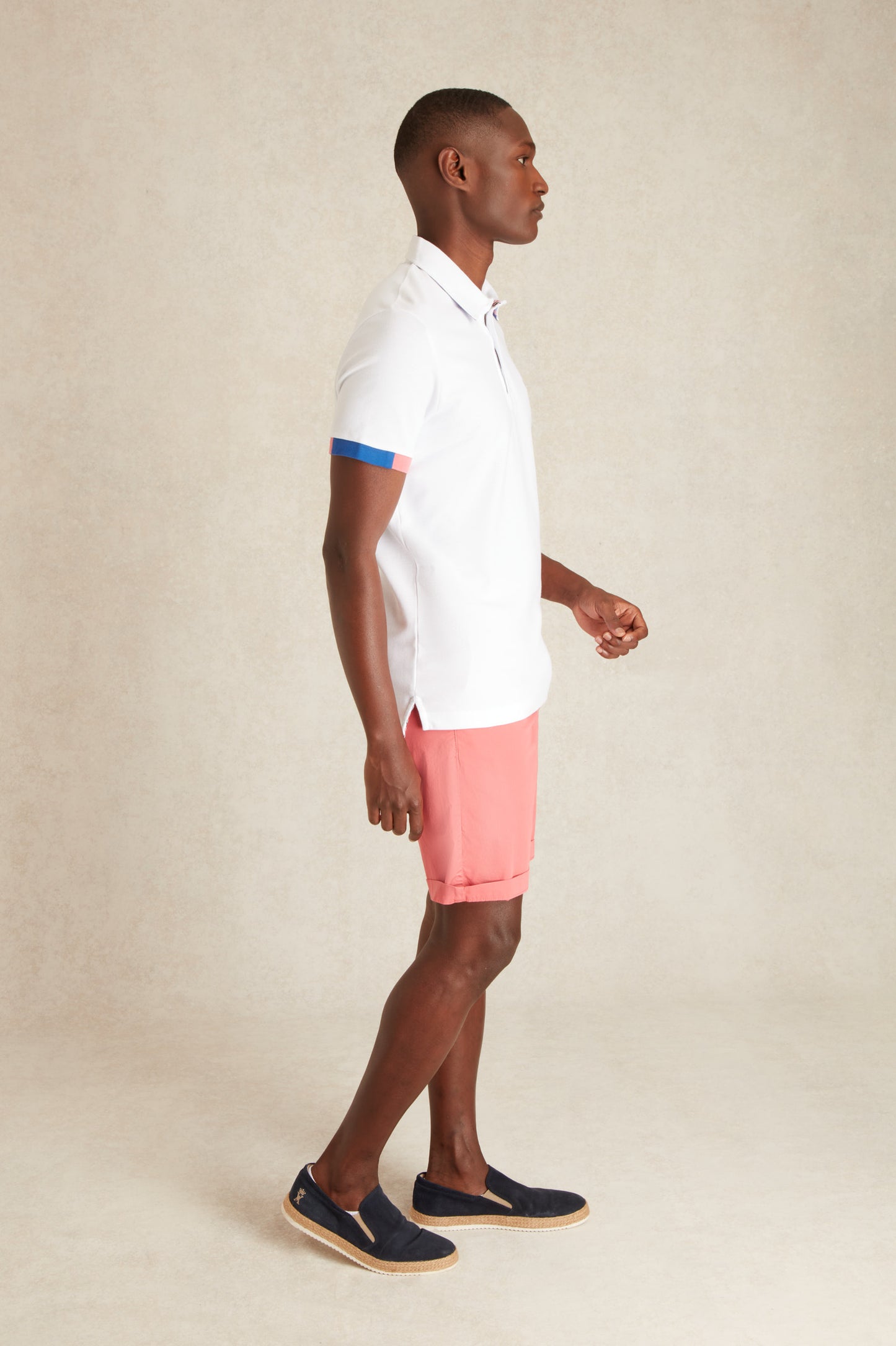 Polo à Détails Tricolore