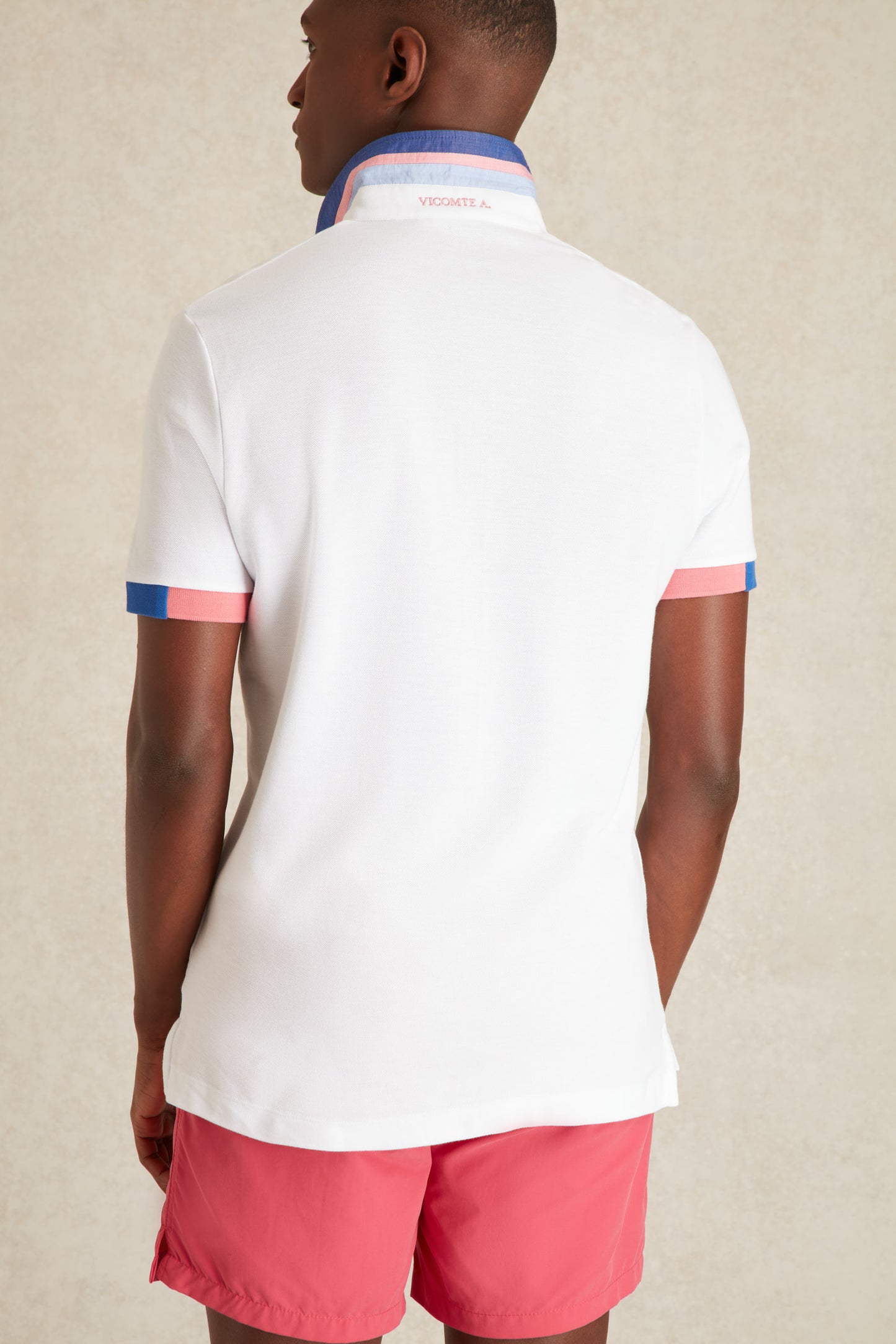 Polo à Détails Tricolore