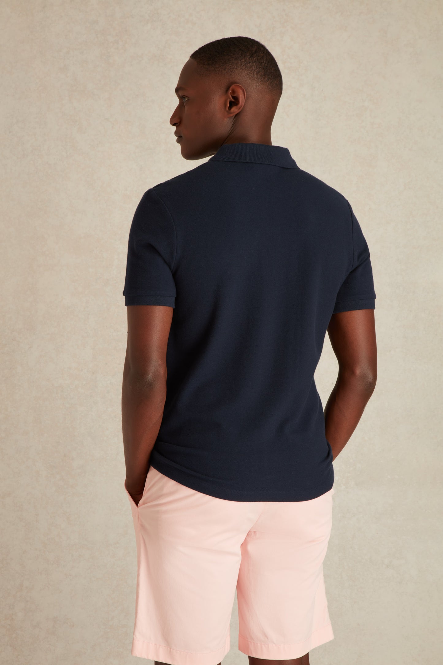 Polo à Détails Rayé