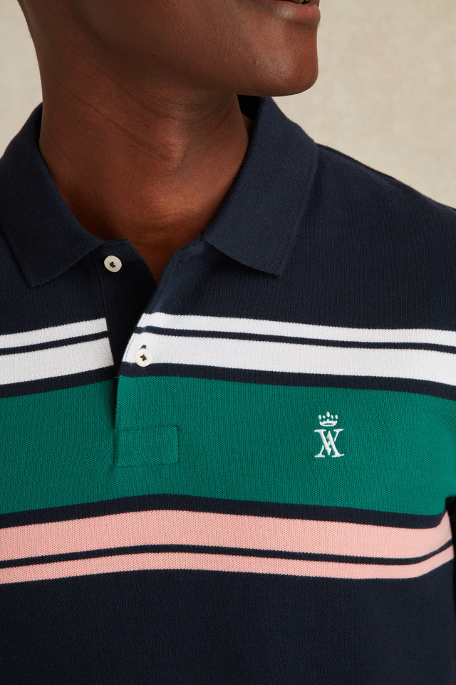 Polo à Détails Rayé - Image principale