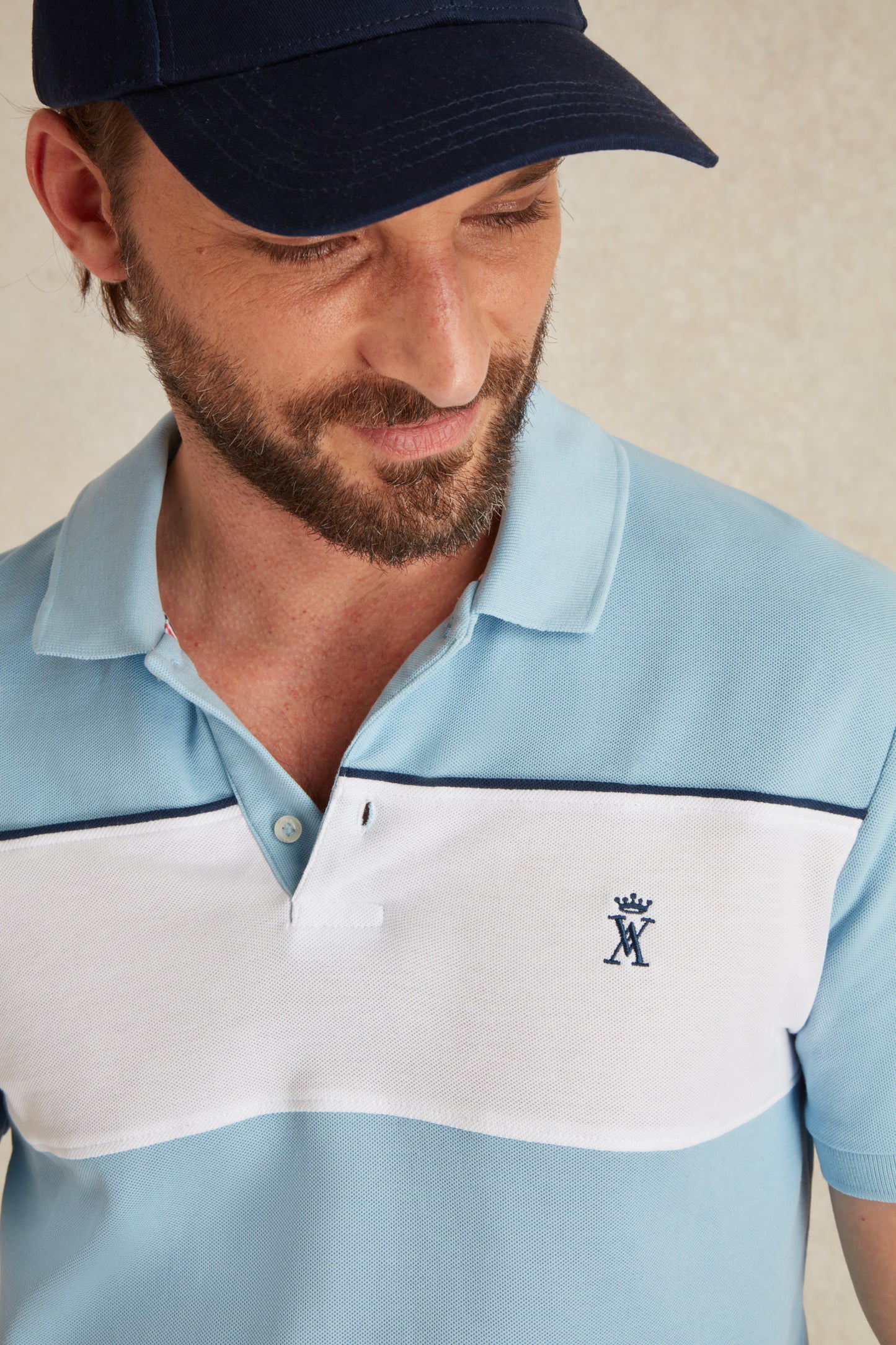 Polo à Motif Color Block