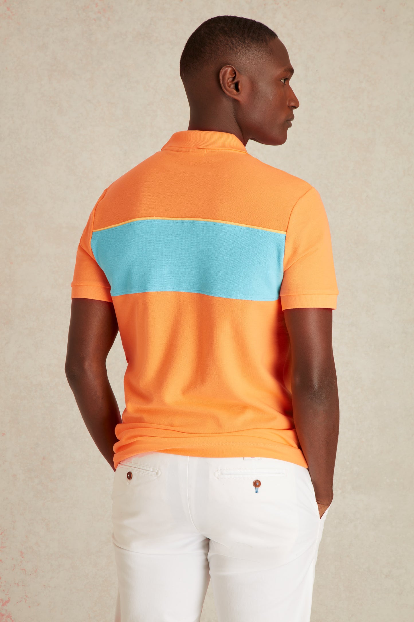 Polo à Motif Color Block