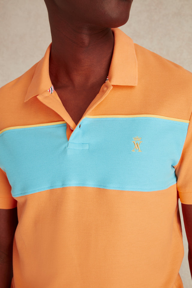 Polo à Motif Color Block - Image principale